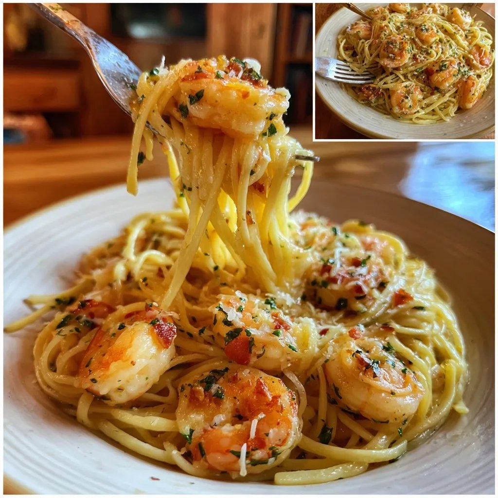 Garlic Butter Shrimp Pasta