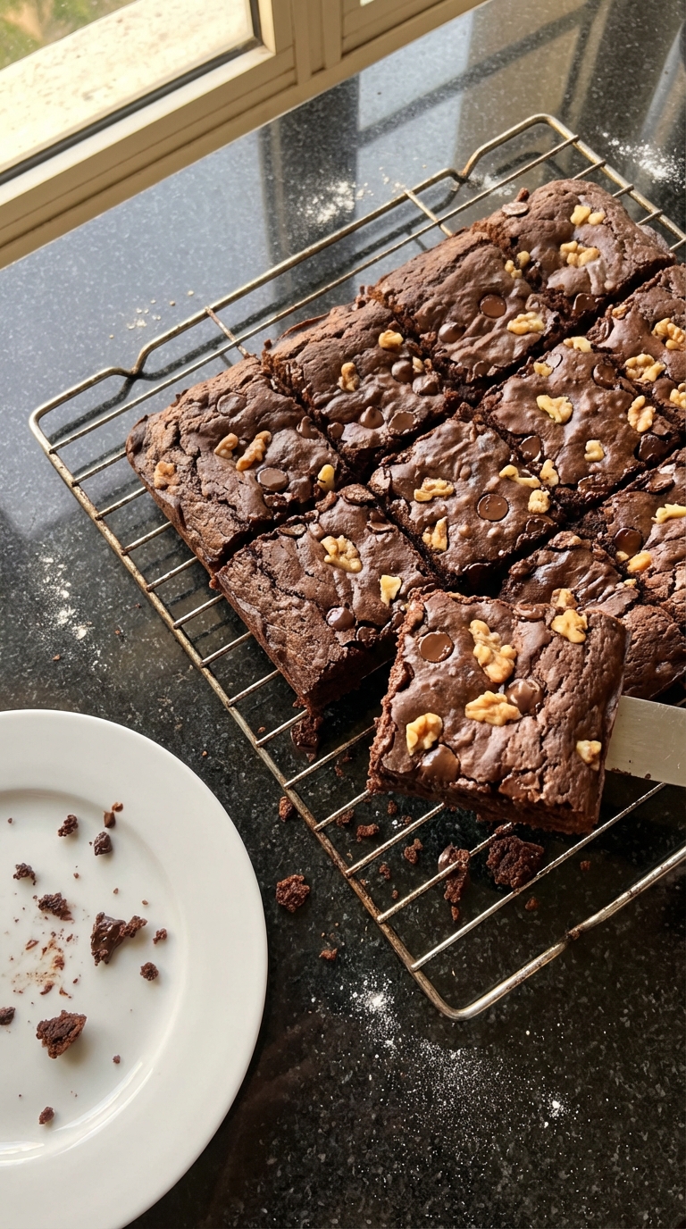Fudgy Dark Chocolate Brownies