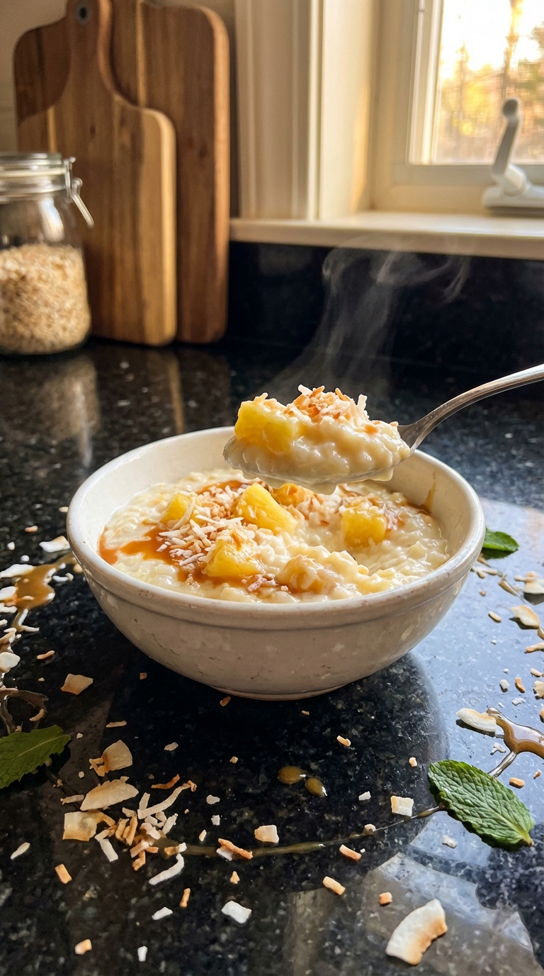 Pineapple Coconut Rice Pudding