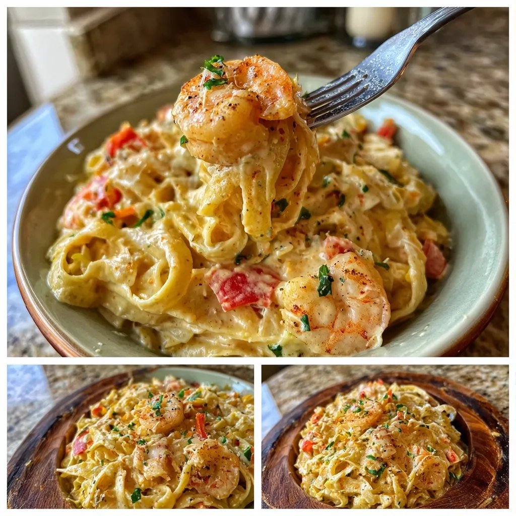 Creamy Cajun Shrimp Pasta