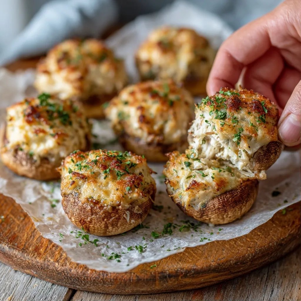Crab Stuffed Mushrooms
