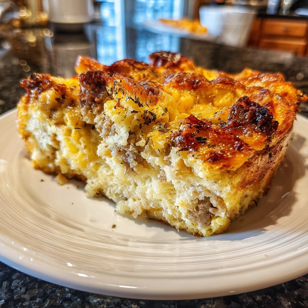 Easy Breakfast Sausage Egg Casserole